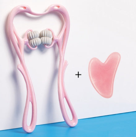 6-Wheel Neck Massager - Deep Tissue Relief with Natural Jade Stone