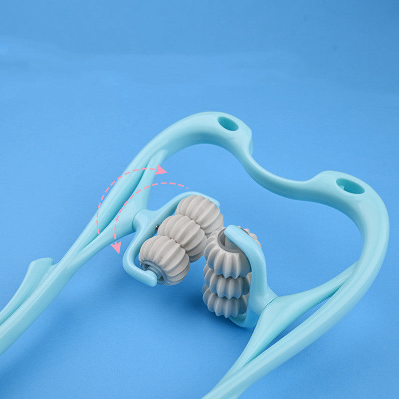 6-Wheel Neck Massager - Deep Tissue Relief with Natural Jade Stone