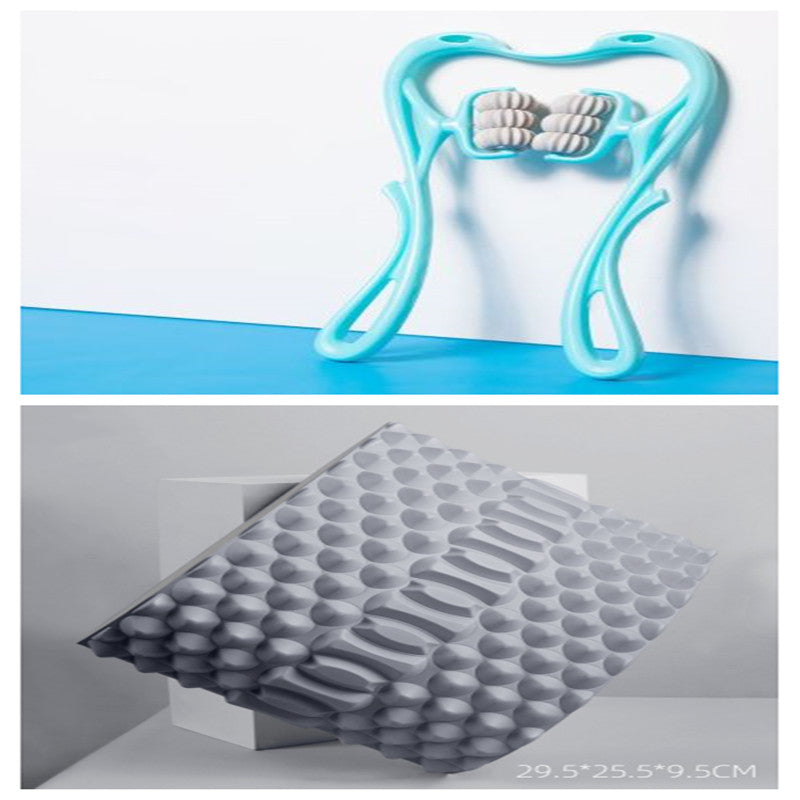 6-Wheel Neck Massager - Deep Tissue Relief with Natural Jade Stone