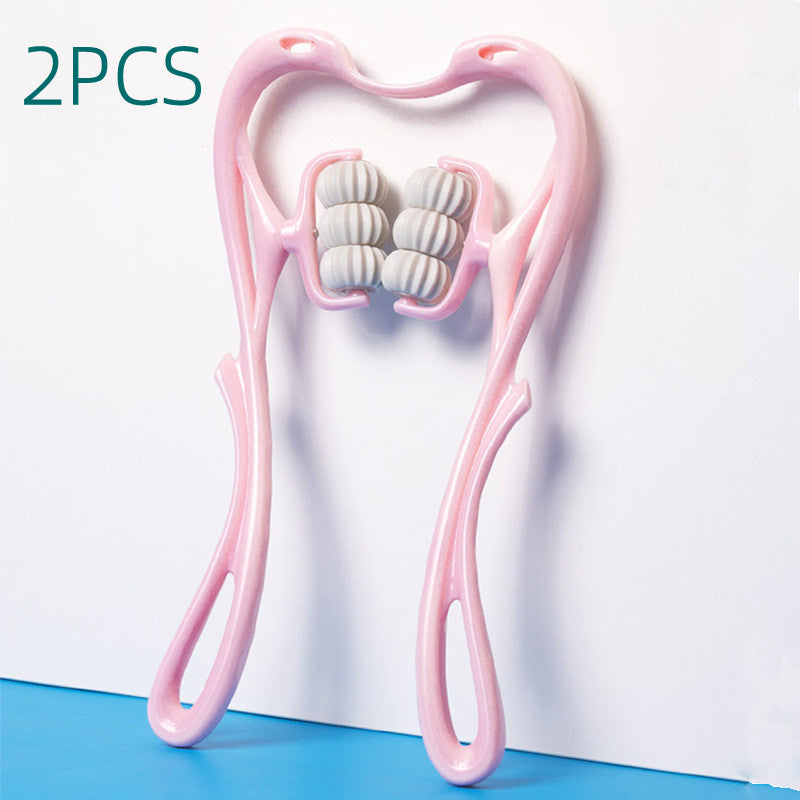 6-Wheel Neck Massager - Deep Tissue Relief with Natural Jade Stone