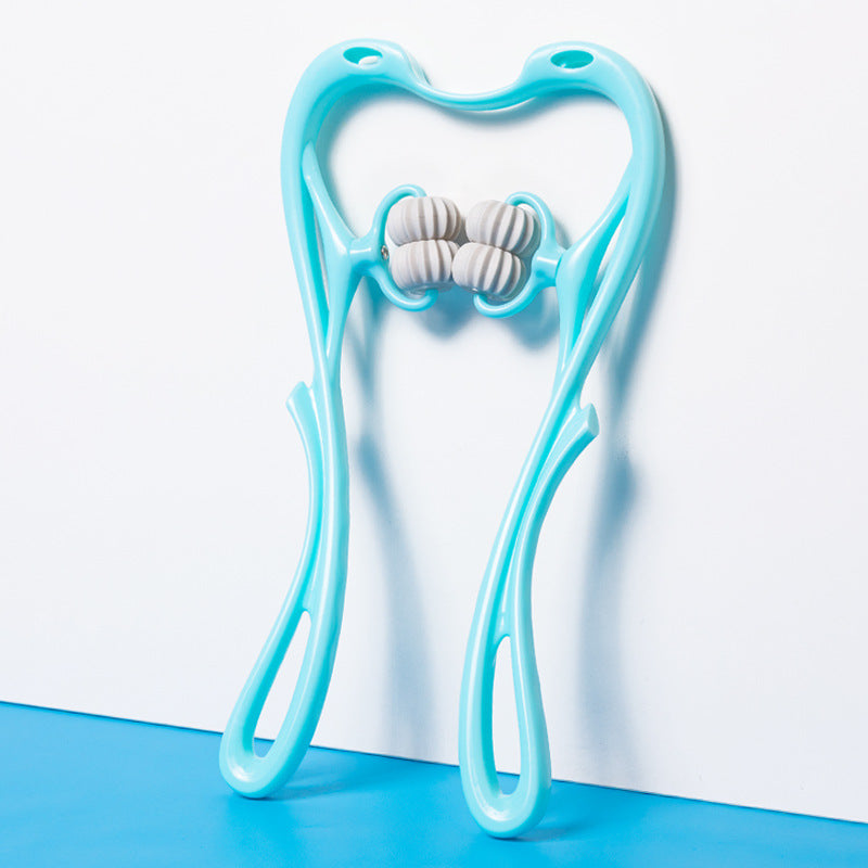 6-Wheel Neck Massager - Deep Tissue Relief with Natural Jade Stone